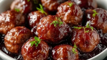 Boulettes De Viande À La Gelée De Raisin