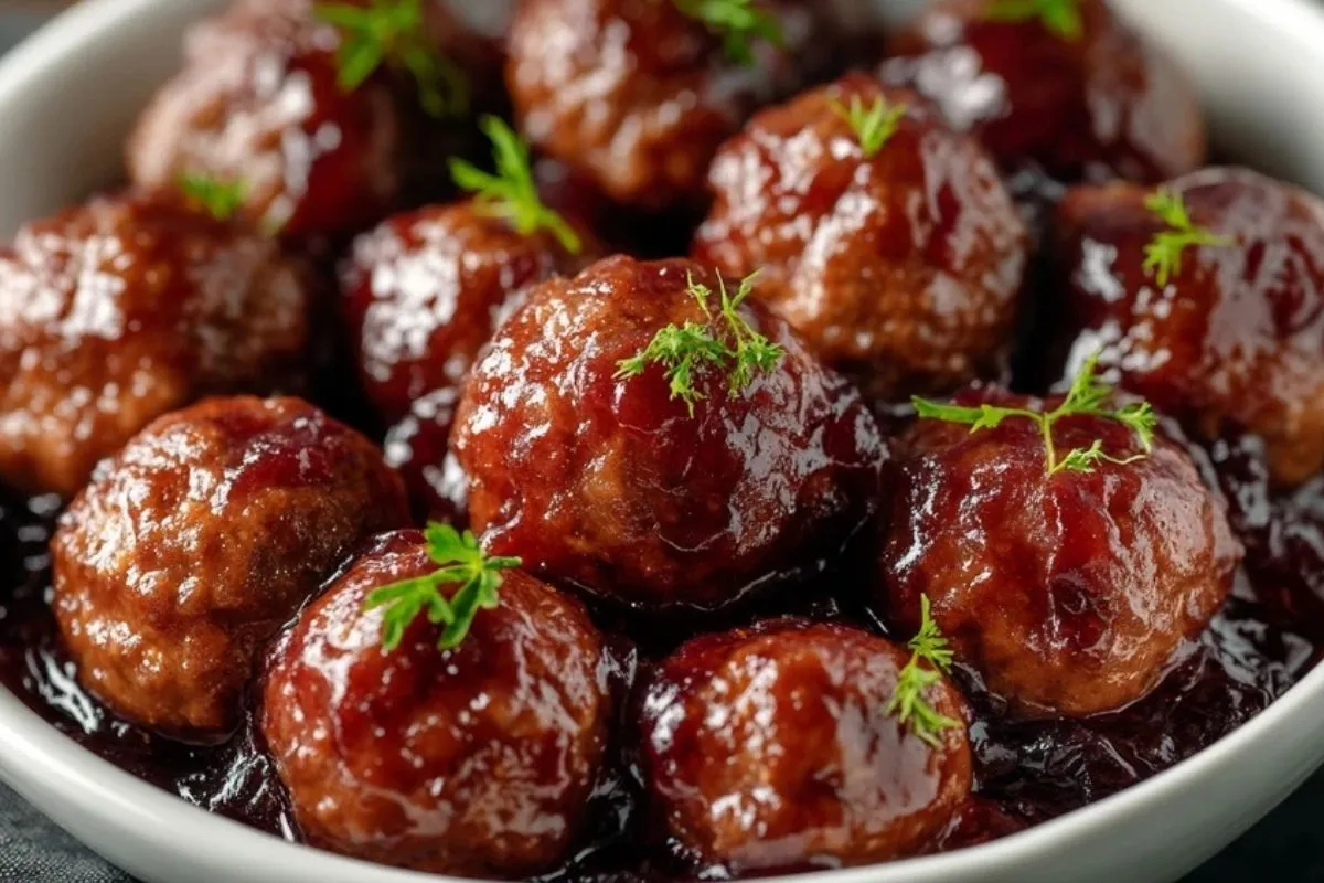 Boulettes De Viande À La Gelée De Raisin