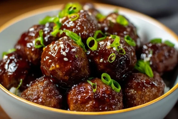Boulettes De Viande Teriyaki À La Mijoteuse