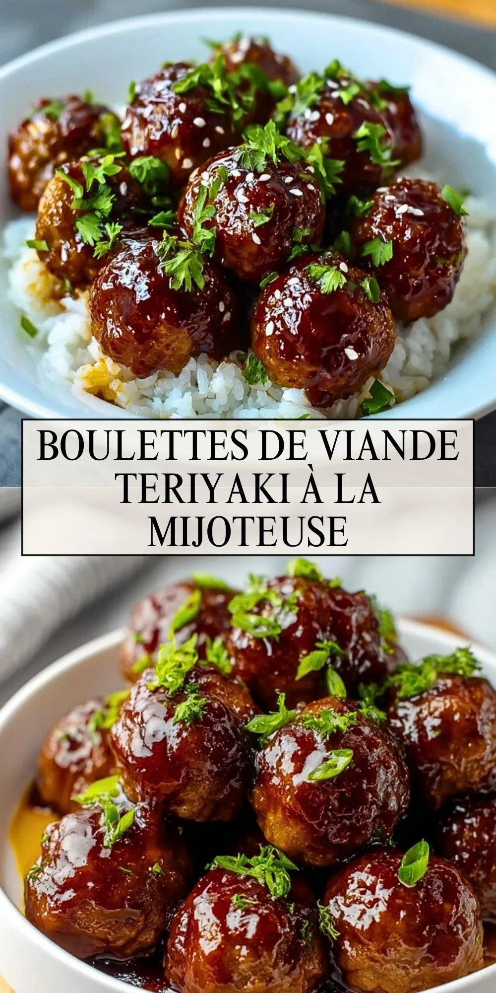 Boulettes De Viande Teriyaki À La Mijoteuse - Pin 1