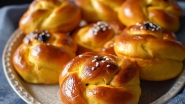 Buns Au Safran De Sainte-Lucie
