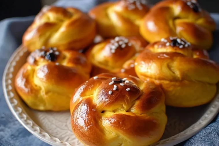 Buns Au Safran De Sainte-Lucie