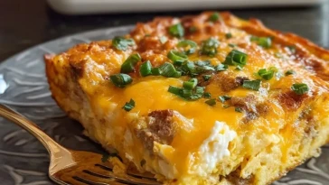 Casserole De Tortillas Au Petit Déjeuner Southwestern Au Fromage