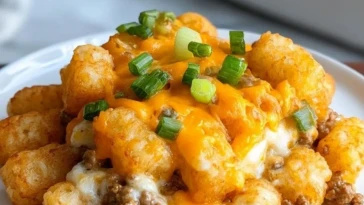 Casserole De Viande Hachée Au Fromage Et Pommes De Terre Rissolées