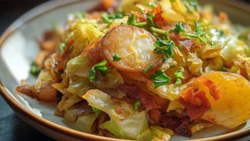 Chou Frisé Sauté aux Pommes de Terre