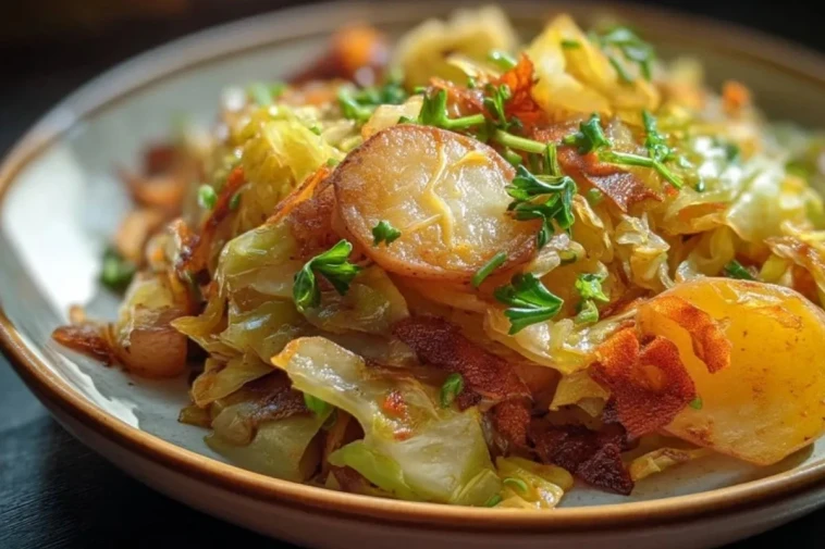 Chou Frisé Sauté aux Pommes de Terre