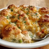 Cobbler De Poulet Et Biscuits