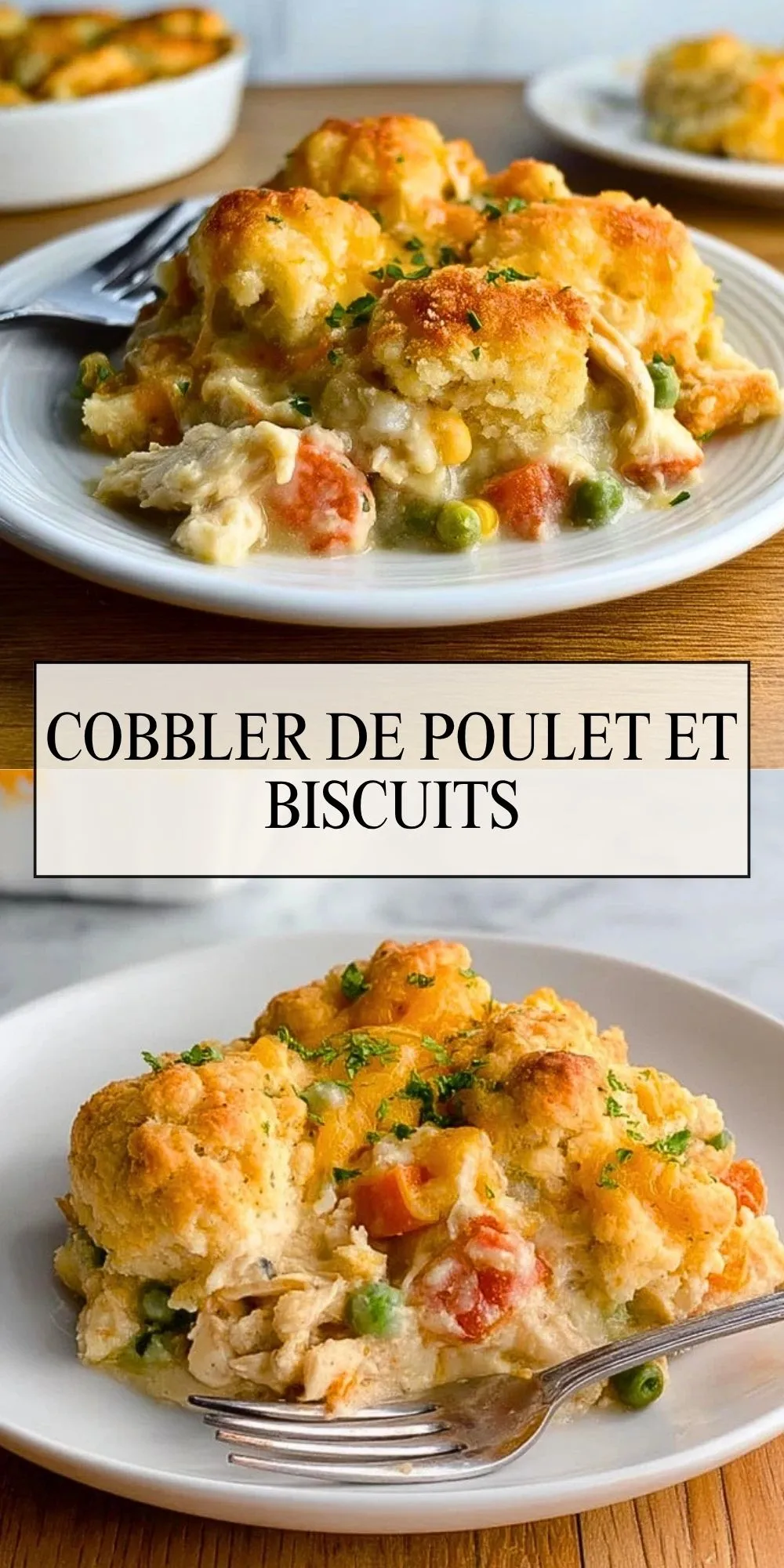 Cobbler De Poulet Et Biscuits - Pin 1