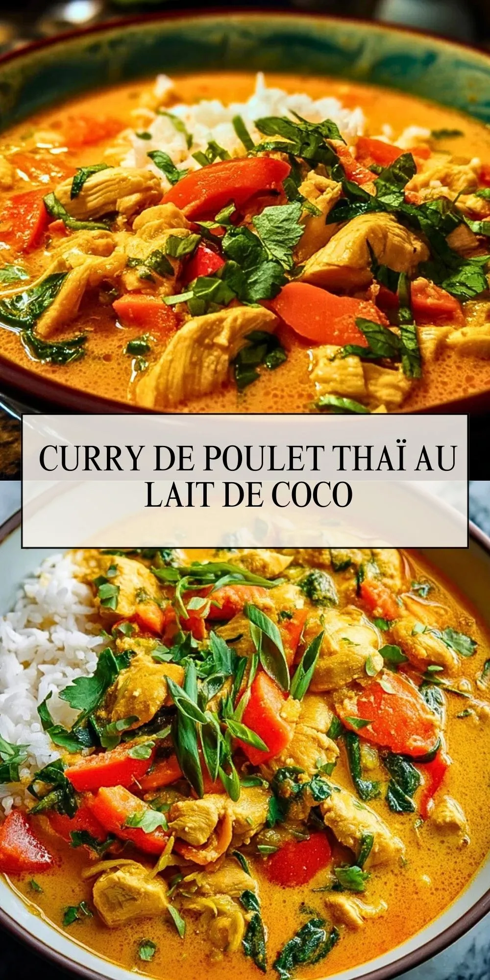 Curry De Poulet Thaï Au Lait De Coco - Pin 1