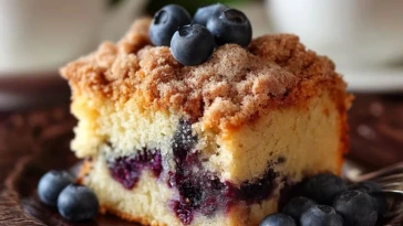 Gâteau Au Café Aux Myrtilles