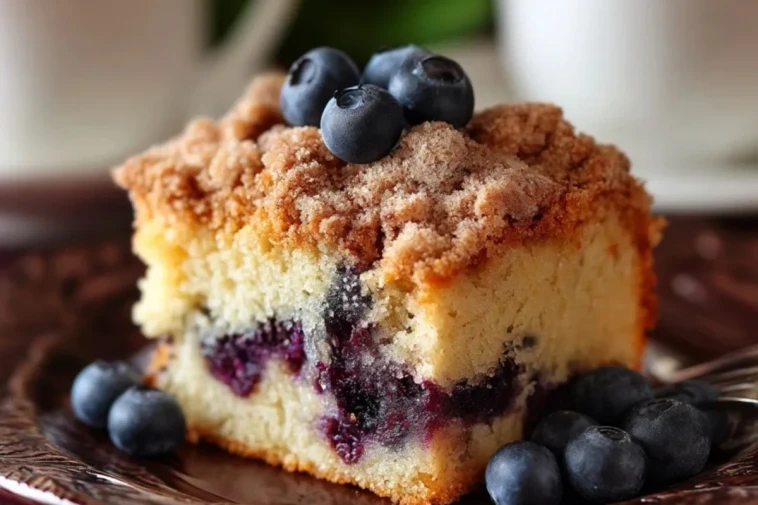 Gâteau Au Café Aux Myrtilles