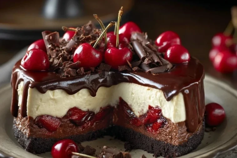 Gâteau Au Fromage Noir Forêt