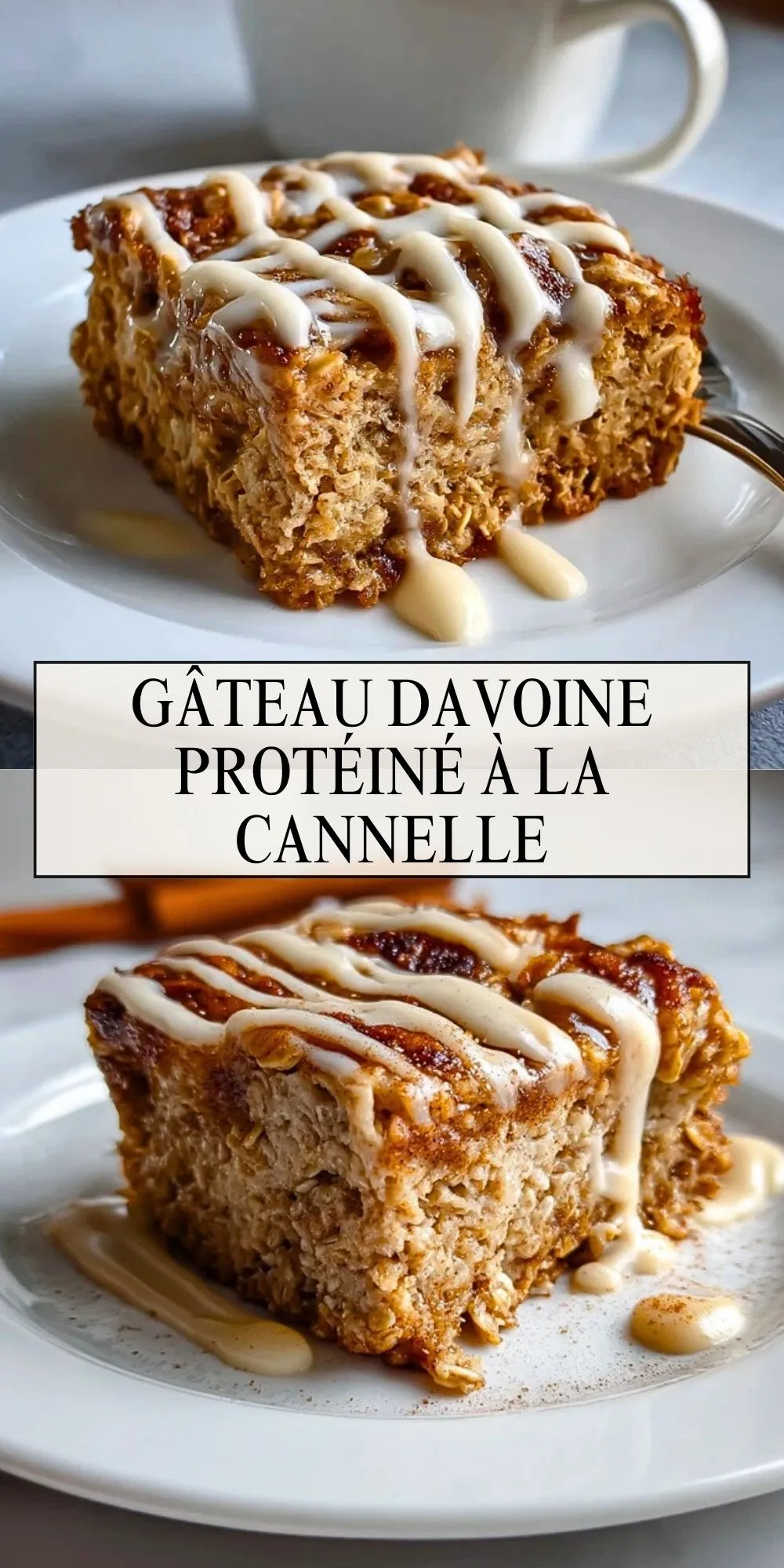 Gâteau DAvoine Protéiné à la Cannelle - Pin 1