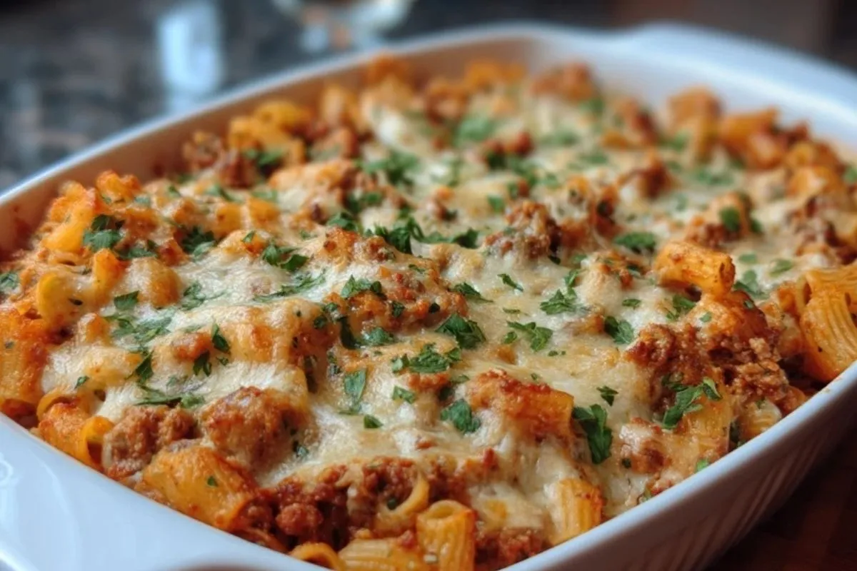 Gratin De Pâtes Au Dinde Maison