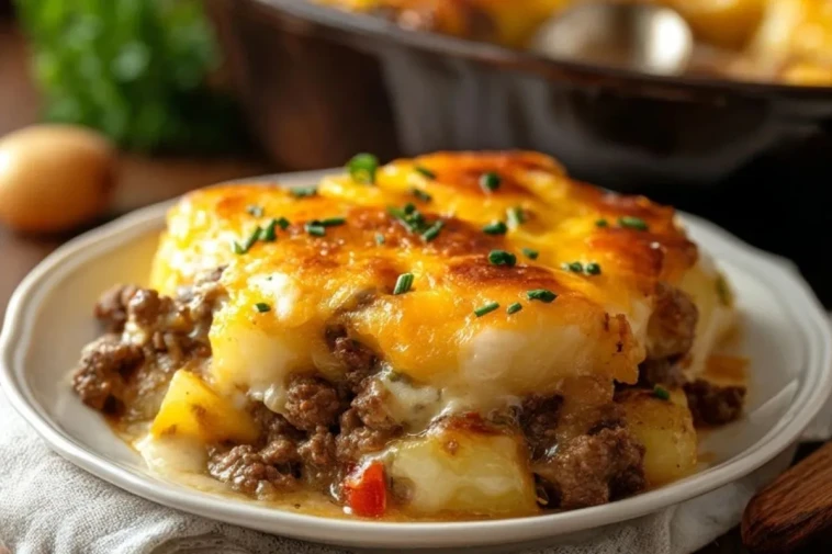 Gratin De Pommes De Terre Au Bœuf Haché