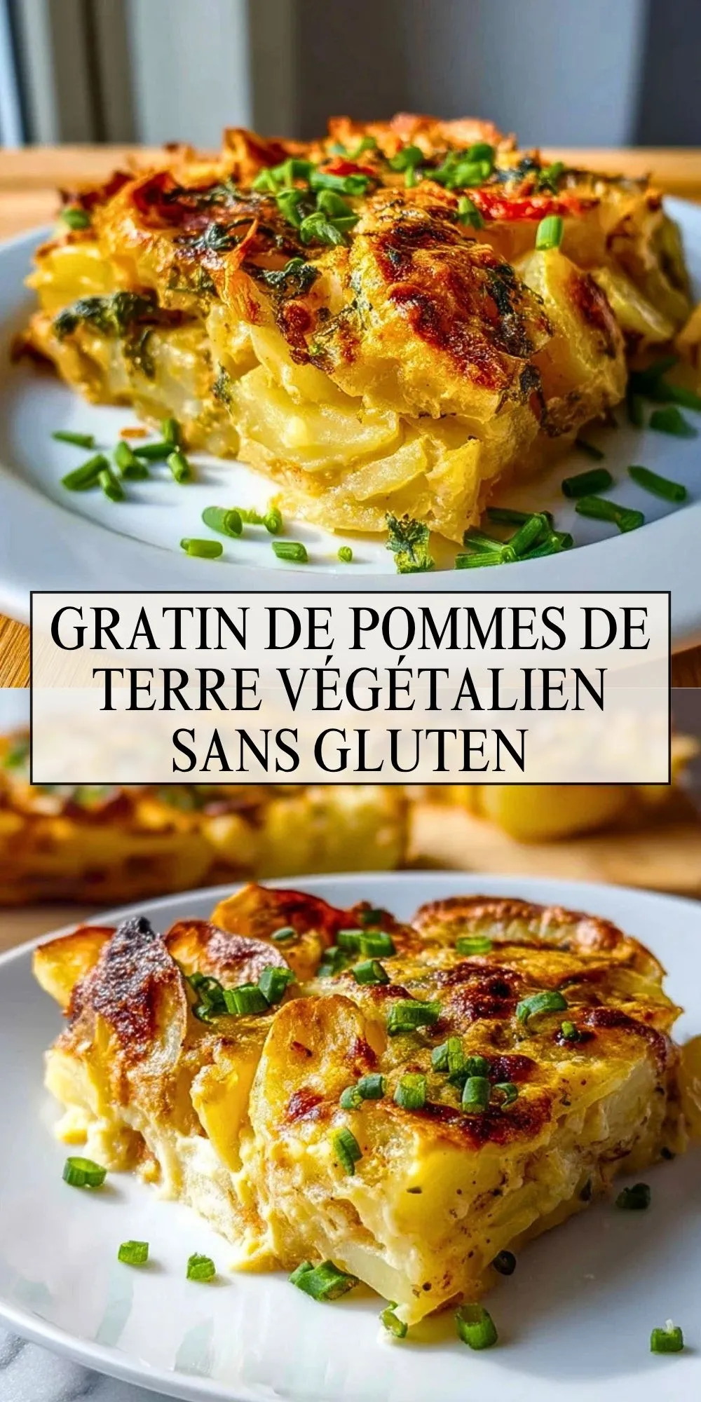 Gratin De Pommes De Terre Végétalien Sans Gluten - Pin 1