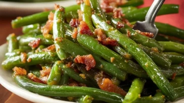 Haricots Verts Sautés Au Bacon