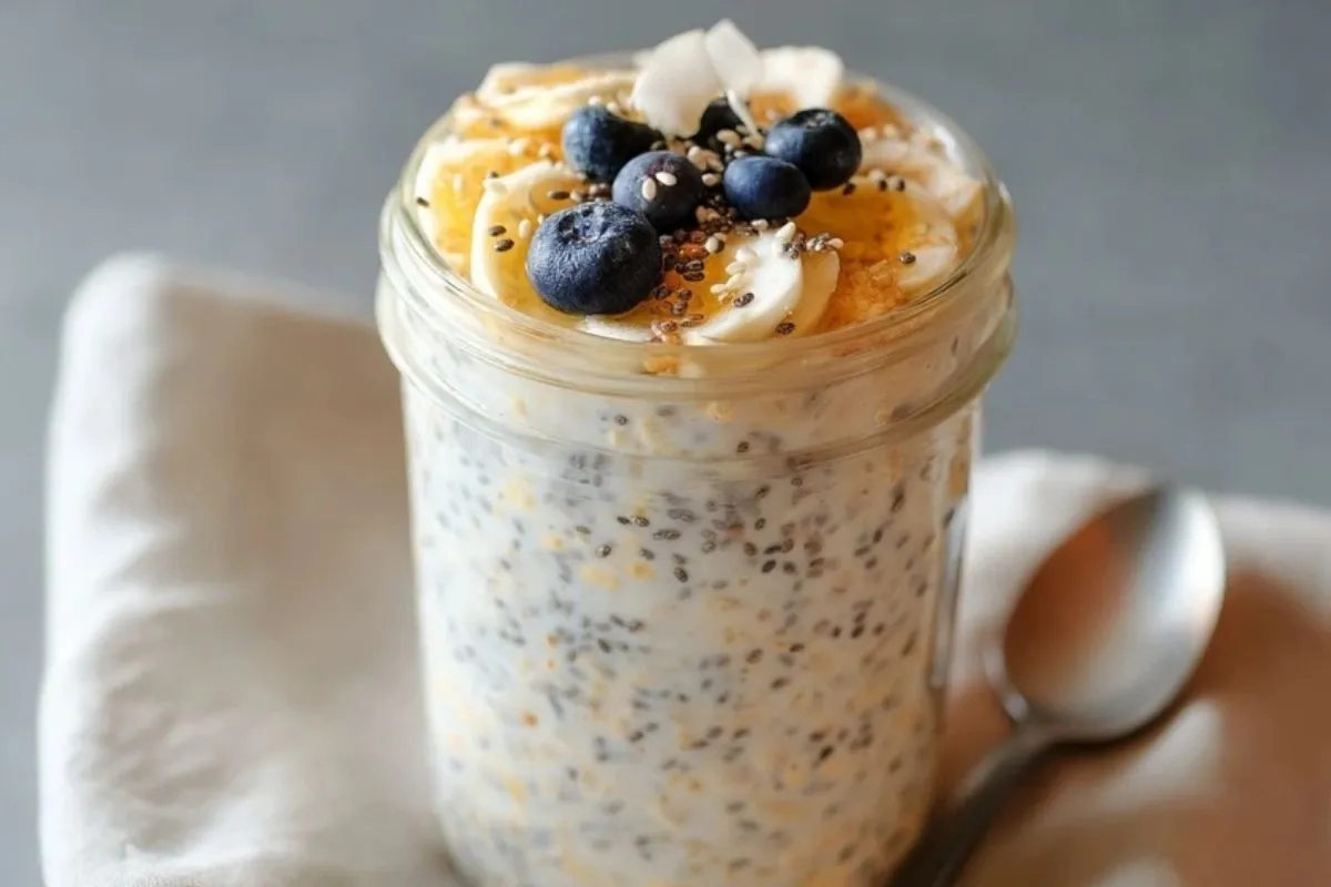 Meilleur Overnight Oats Au Lait De Coco Et Graines De Chia
