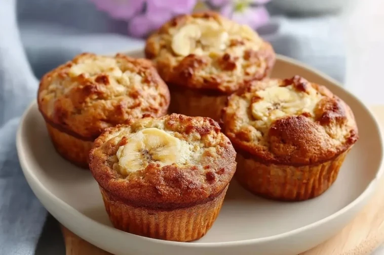 Muffins À La Banane Et Au Fromage Cottage Riche En Protéines
