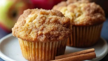 Muffins Aux Pommes Et À La Cannelle