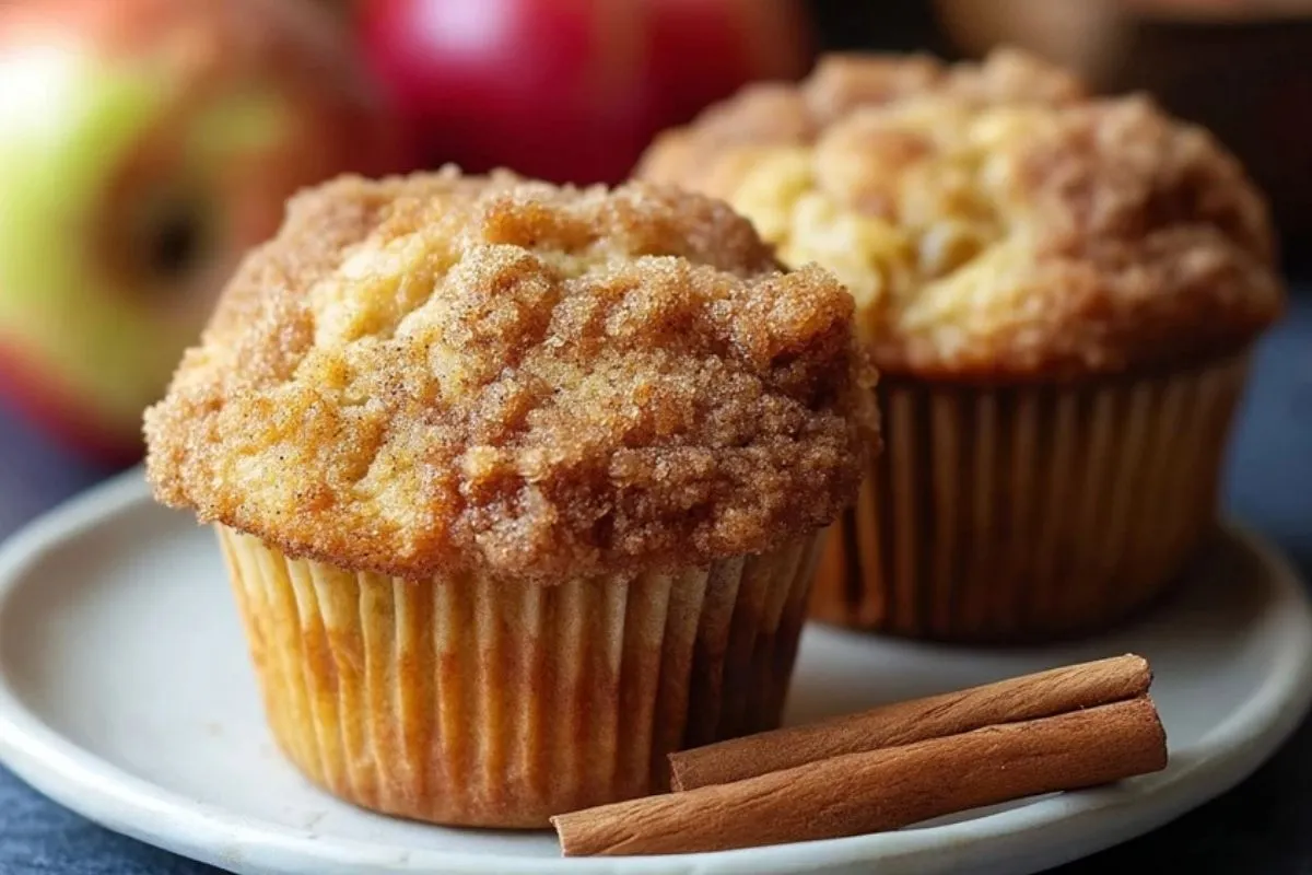 Muffins Aux Pommes Et À La Cannelle