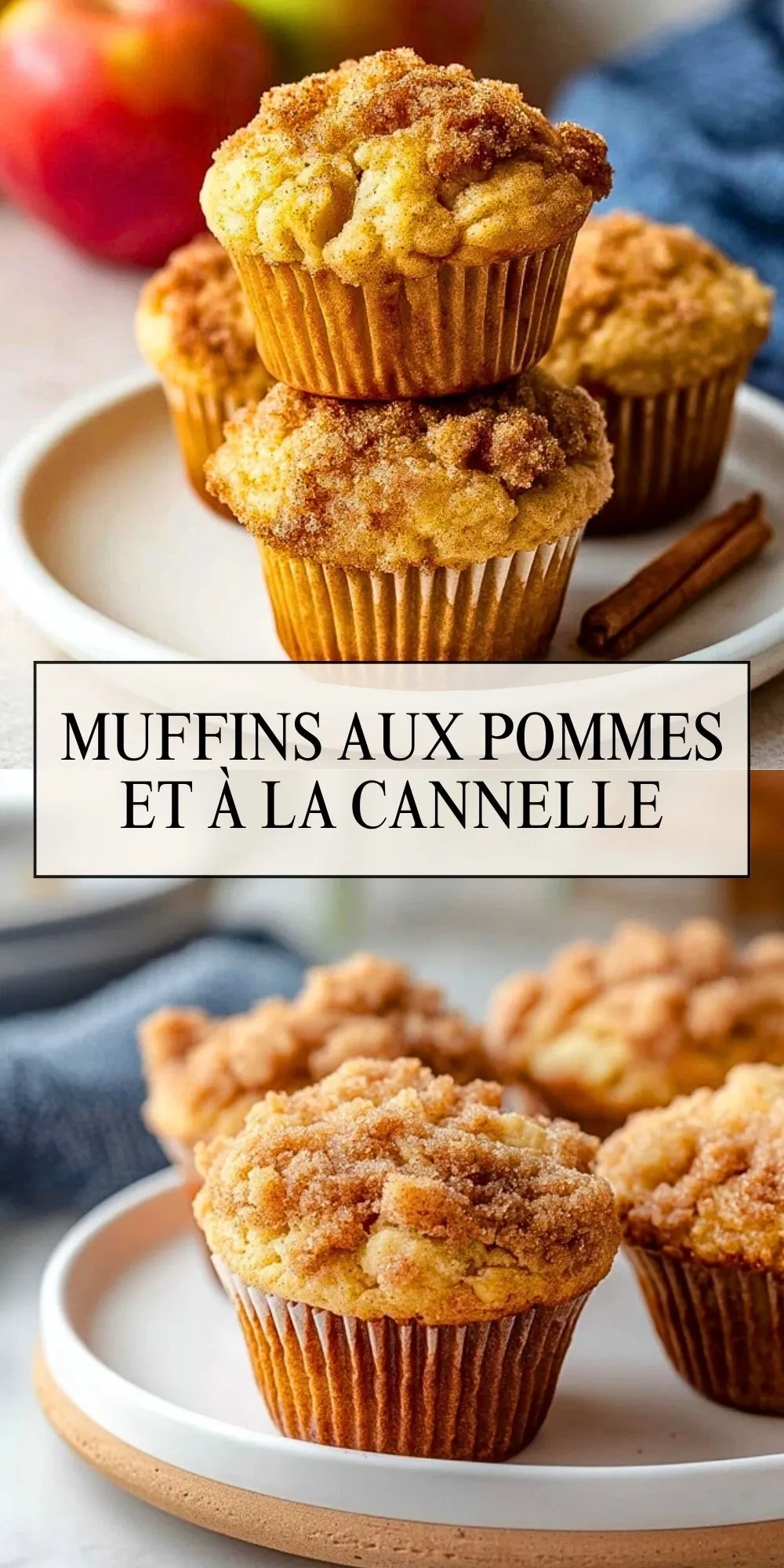 Muffins Aux Pommes Et À La Cannelle - Pin 1