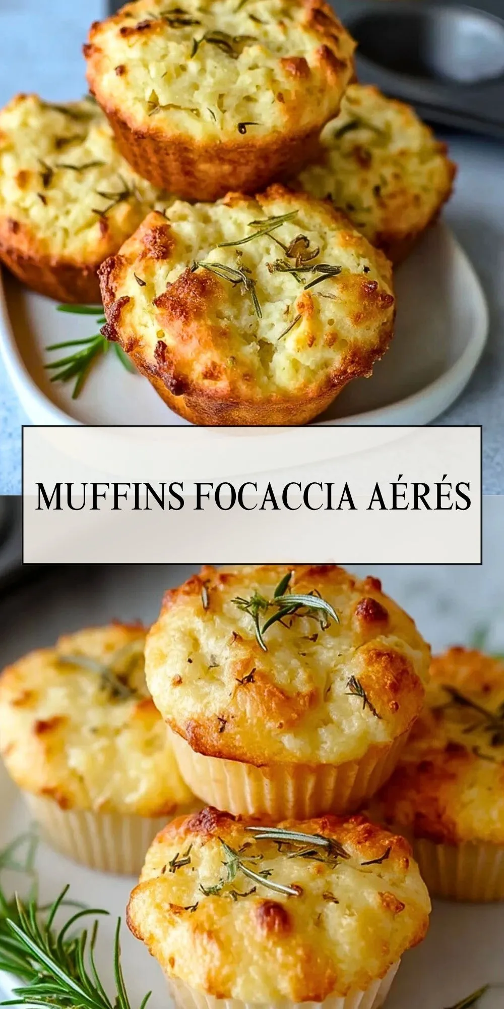 Muffins Focaccia Aérés - Pin 1