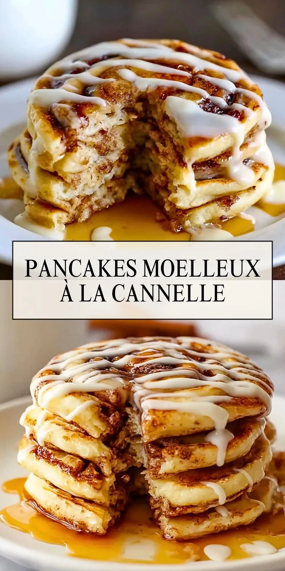 Pancakes Moelleux à la Cannelle - Pin 1