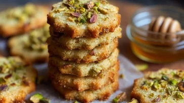 Sablés Salés Aux Pistaches Fumées Et Au Miel