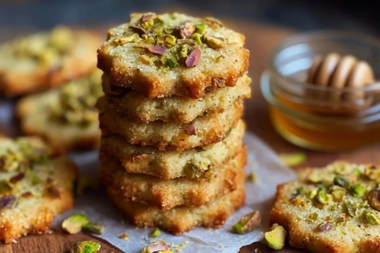 Sablés Salés Aux Pistaches Fumées Et Au Miel