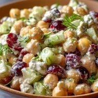 Salade De Pois Chiches Aux Canneberges