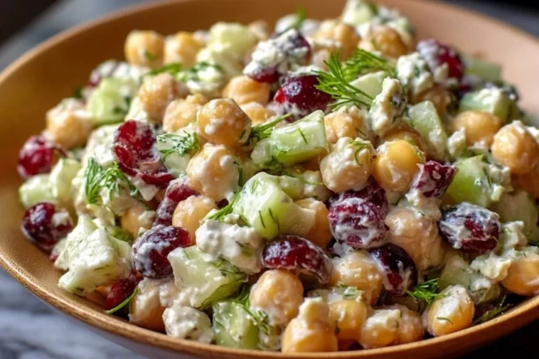 Salade De Pois Chiches Aux Canneberges