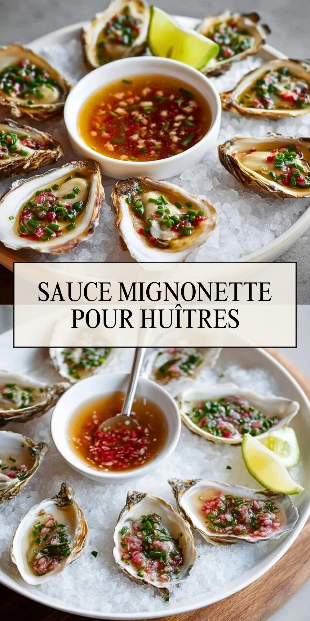 Sauce Mignonette Pour Huîtres - Pin 1