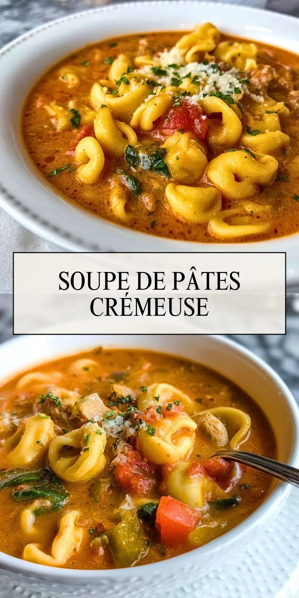 Soupe De Pâtes Crémeuse - Pin 1