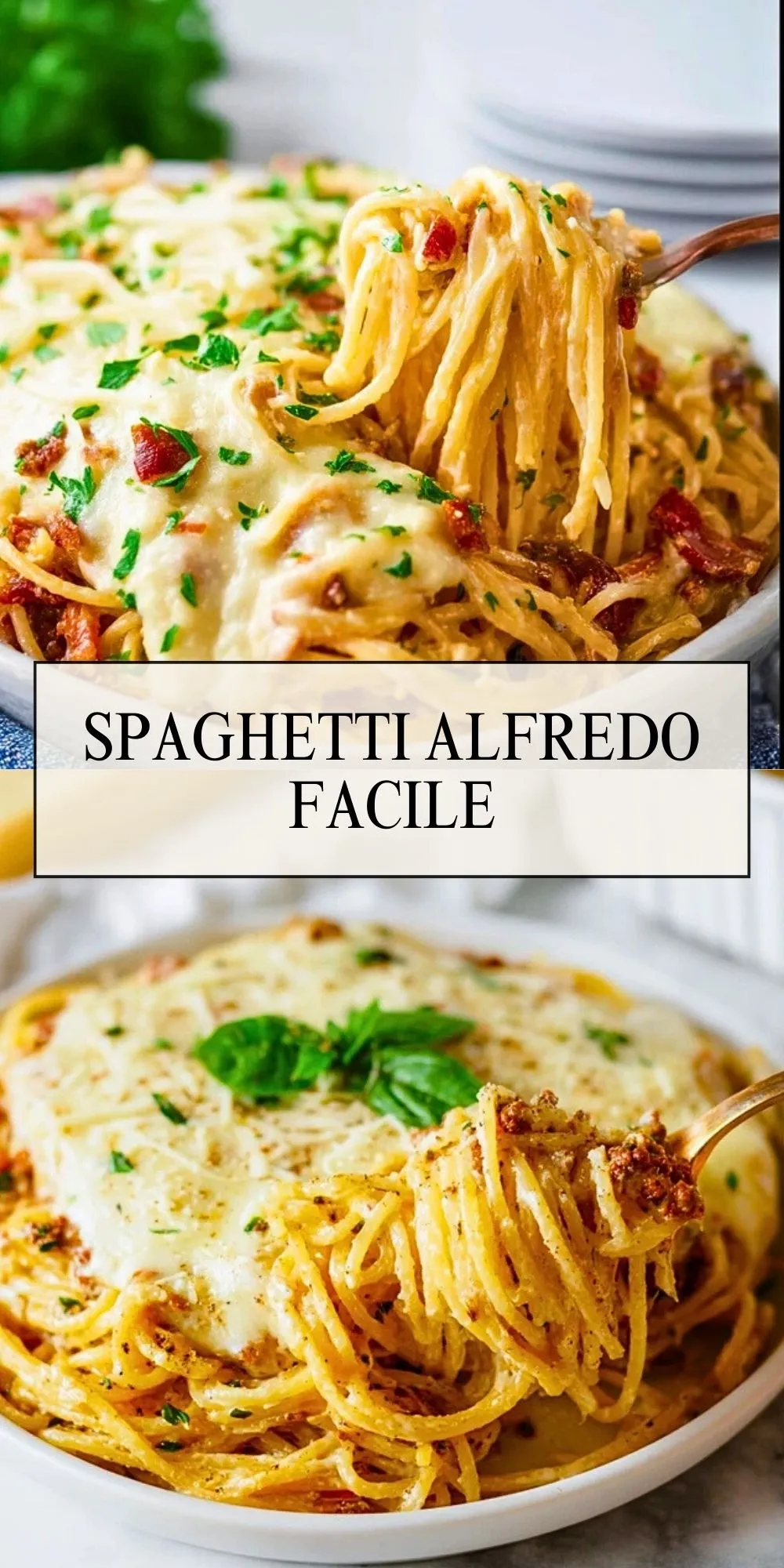 Spaghetti Alfredo Facile - Pin 1