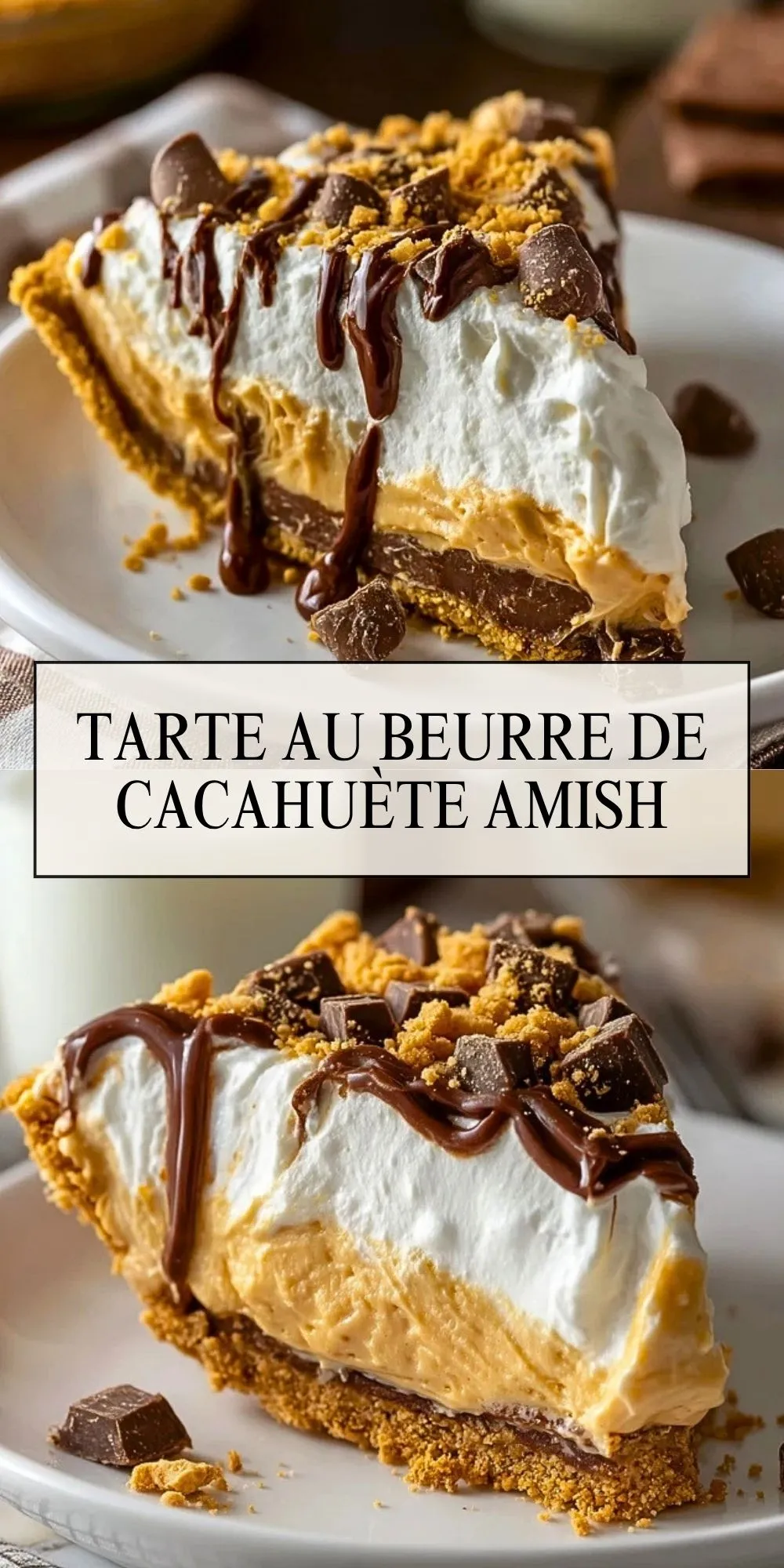 Tarte Au Beurre De Cacahuète Amish - Pin 1