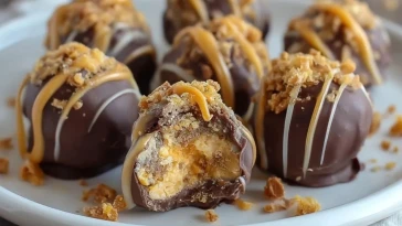Truffes Caramel Croquant au Beurre de Cacahuète