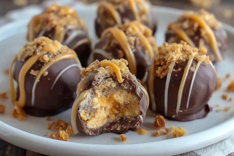 Truffes Caramel Croquant au Beurre de Cacahuète