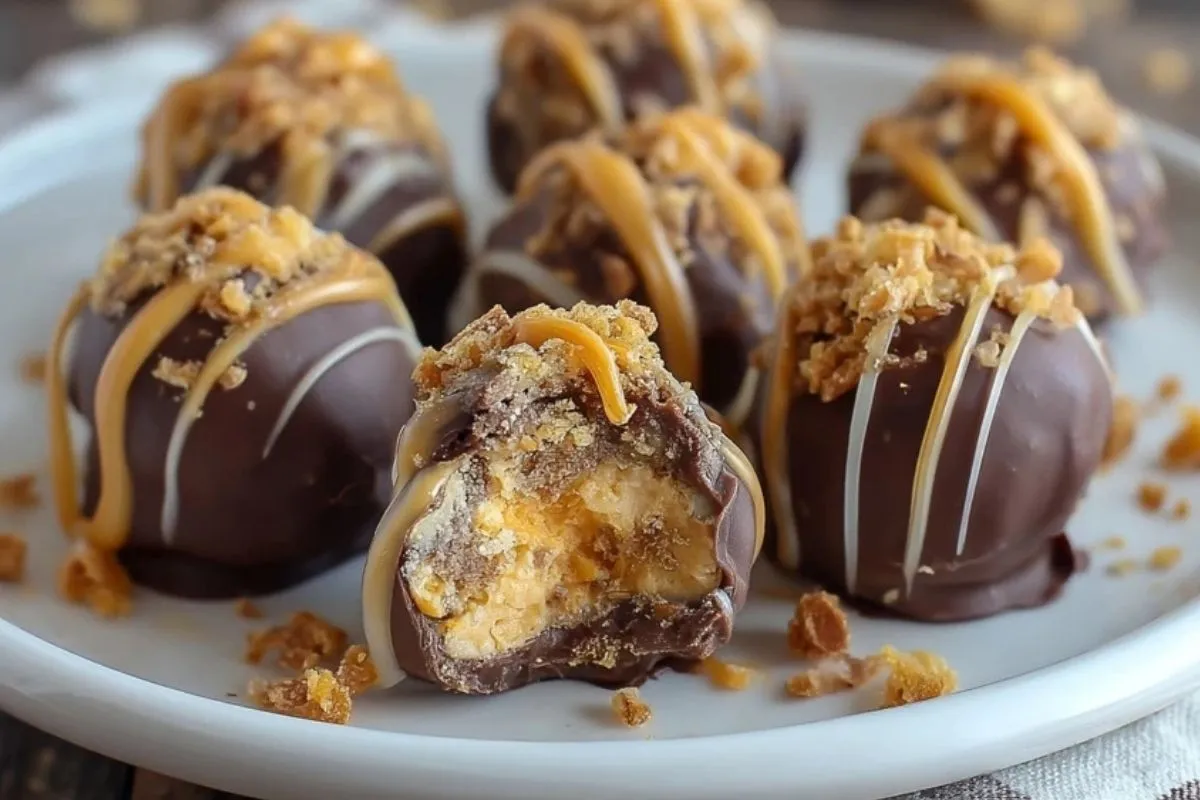 Truffes Caramel Croquant au Beurre de Cacahuète